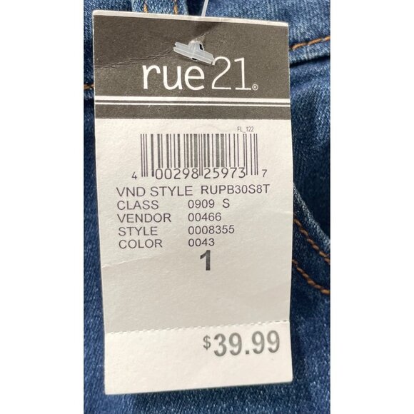 Rue 21 - Women's Ultimate Stretch Mid-Rise - Boot Jeans Distressed - Blue - 1 - Picture 8 of 15